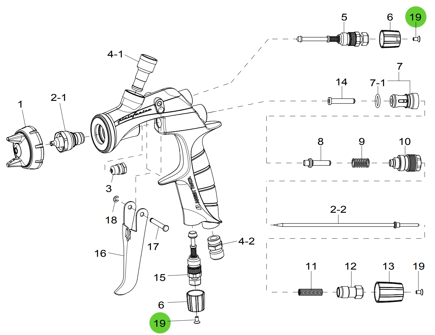 Anest Iwata LS400/LS400H Star Flat Head Bolt - The Ideal Fastening Solution