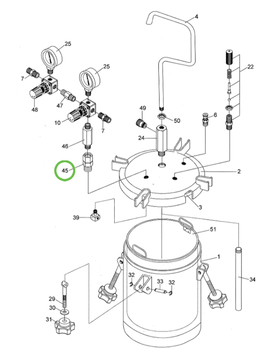 Anest Iwata PET10 - 04020100 Adapter: The Must-Have Solution for Your Pressure Pot!