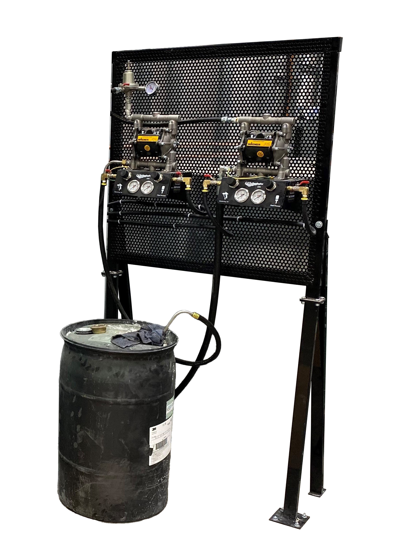 Stunning Powder Coated Pump Stand - 72” High x 36” Wide!