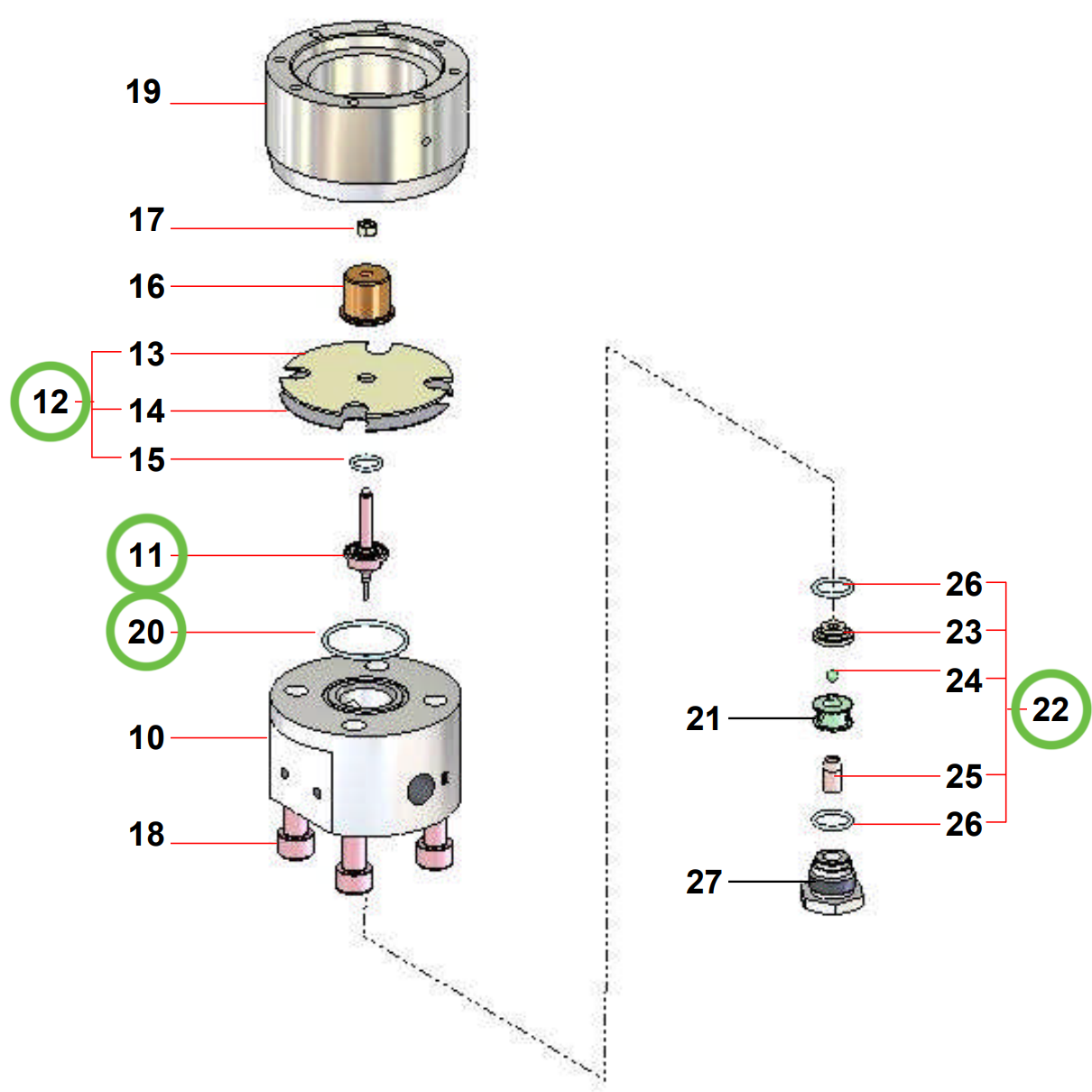 Get Your Sames® Fluid Regulator Back in Action with Repair Kit 155-271-901 for Airmix® Inline Pressure Regulator