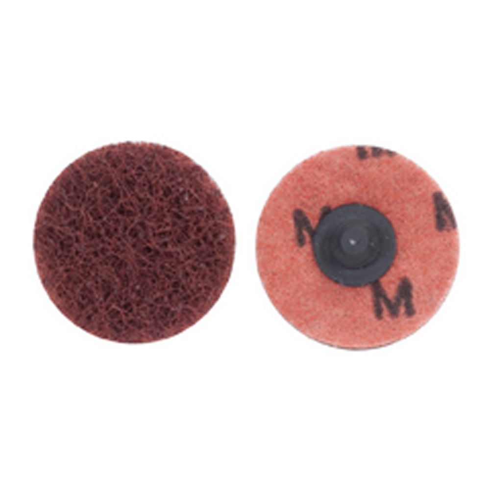 Norton® Merit® 64065 - The Ultimate 3-Inch Maroon 100-Grit Non-Woven Quick Change Buffing Disc