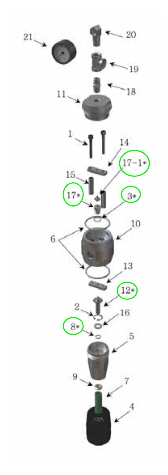 Get Your Stainless Steel High-Pressure Fluid Regulator Back in Action with This Repair Kit!