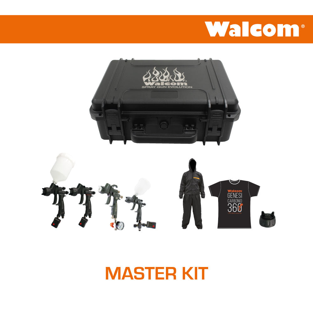 Walcom Master Kit (ø1.3mm) - 4 Guns & Spray Suit: Your Ultimate Spraying Solution!