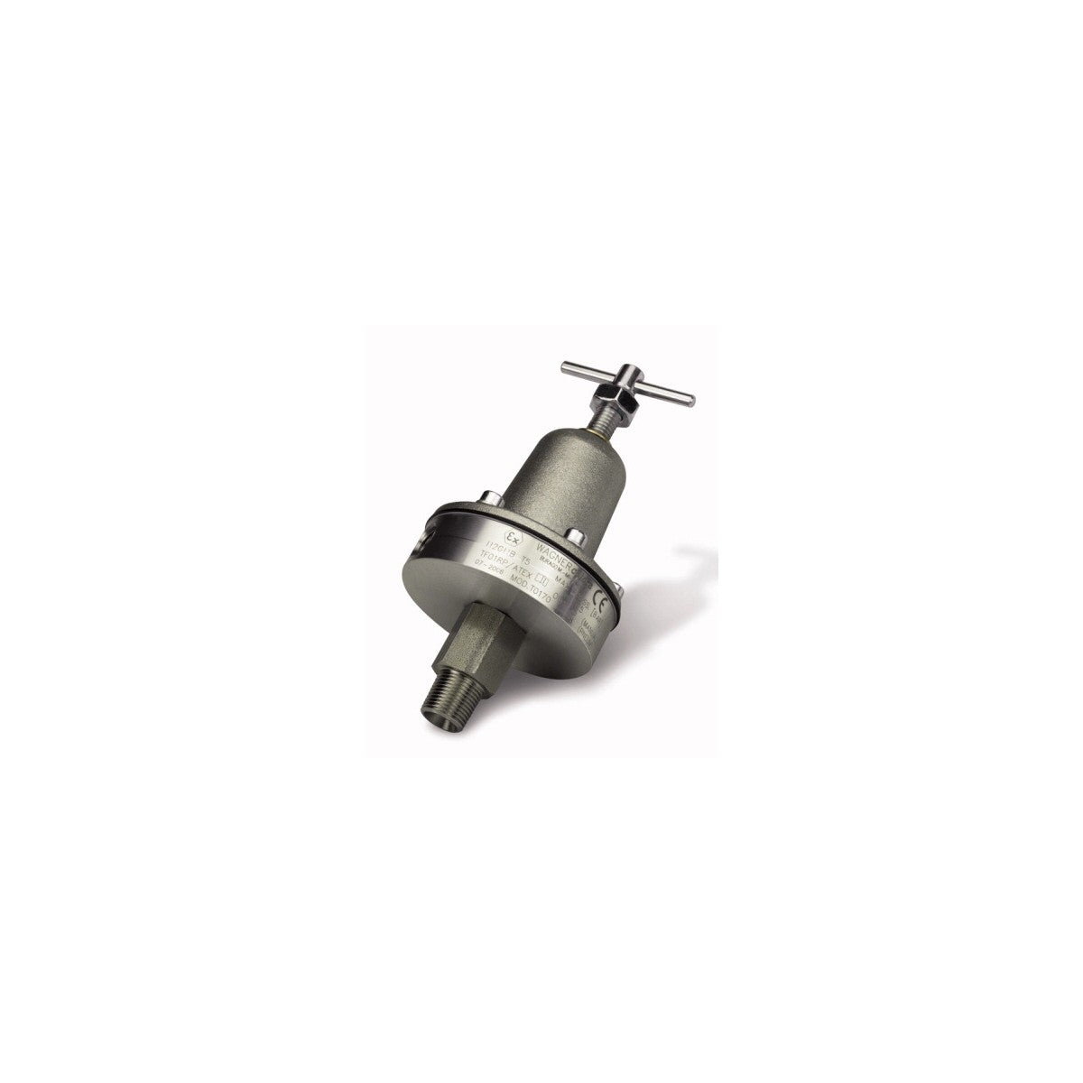 Wagner T0170.00A Manual Aluminum Material Pressure Regulator - 25/0.5 - 5bar - Ideal for Precise Control!