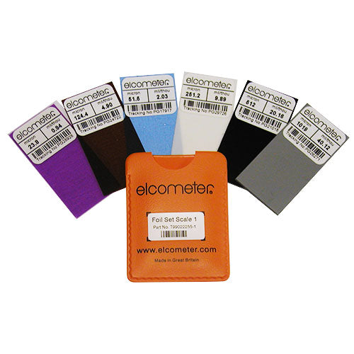 Elcometer Scale 1 Certified Precision Foil Set - Your Ultimate Coating Thickness Standard Solution (T99022255-1C)
