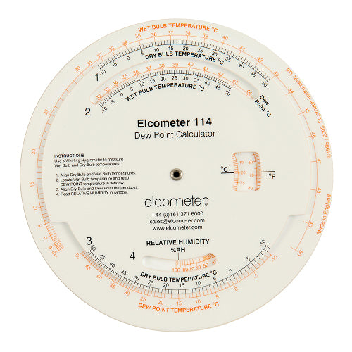 Elcometer 114 Dewpoint Calculator - Your Essential Tool for Accurate Readings