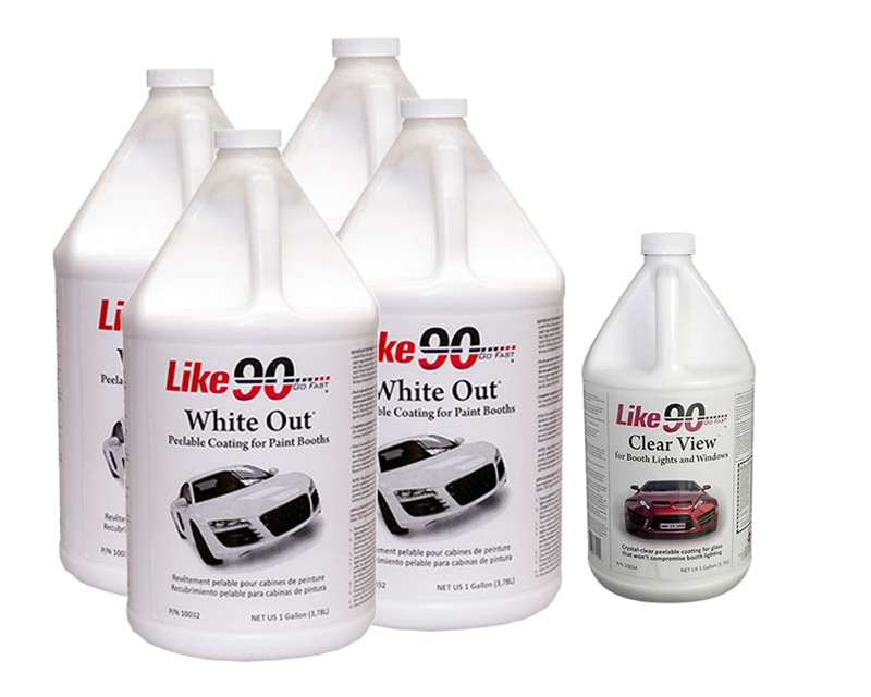Like90 White-Out Booth Peelable Kit: Transform Your Spray Booth!