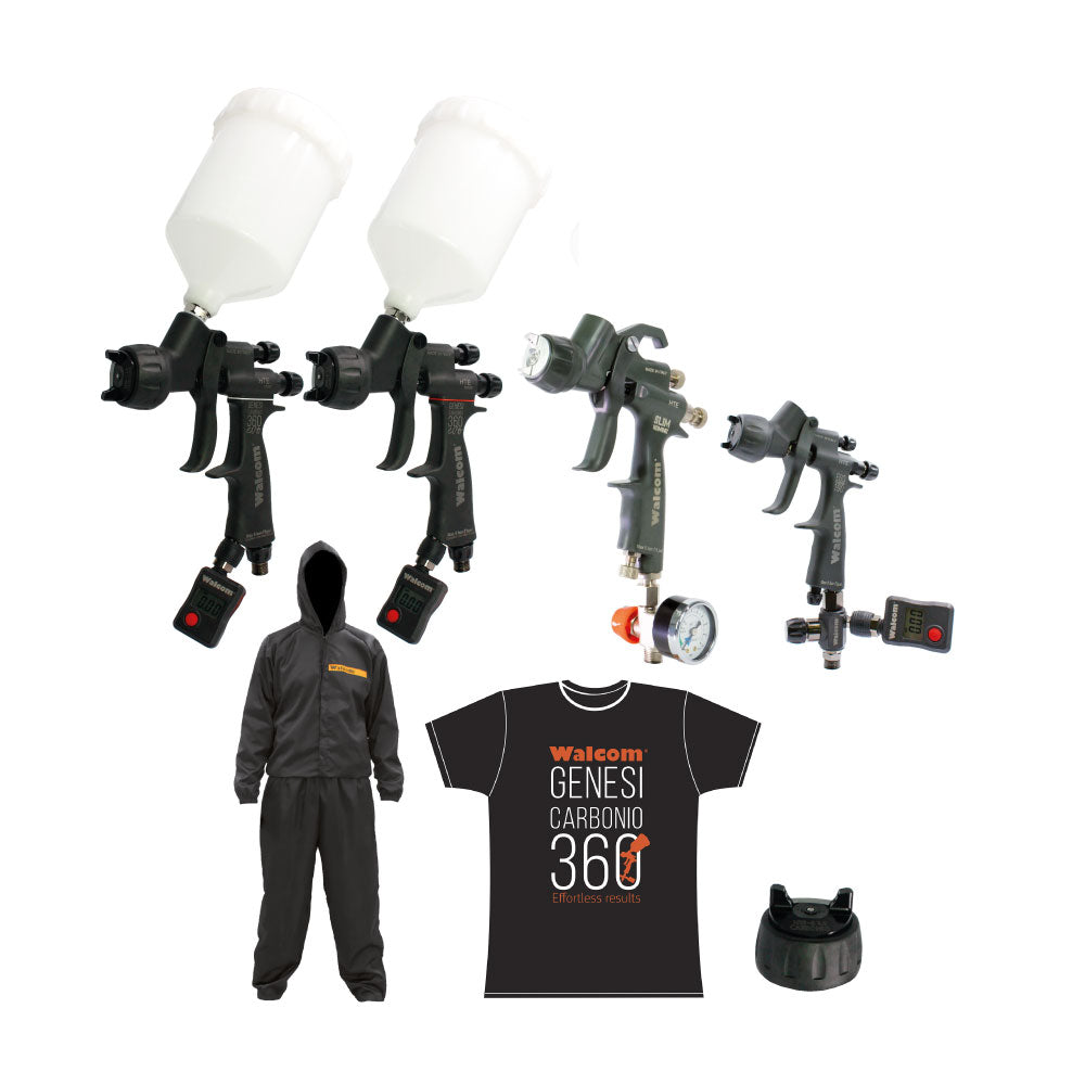 Walcom Master Kit (ø1.2mm) - 4 Guns & Spray Suit: Your Ultimate Painting Solution!