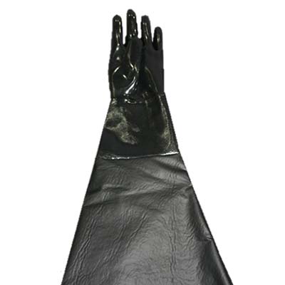 Pirate Brand 1239-70L Left-Handed 8x31 Glove - A Must-Have for Blast Cabinets!