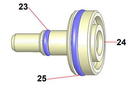 Sames® 129-690-010 Piston Assembly: Revolutionize Your AVX Automatic AIRMIX® Spraying!