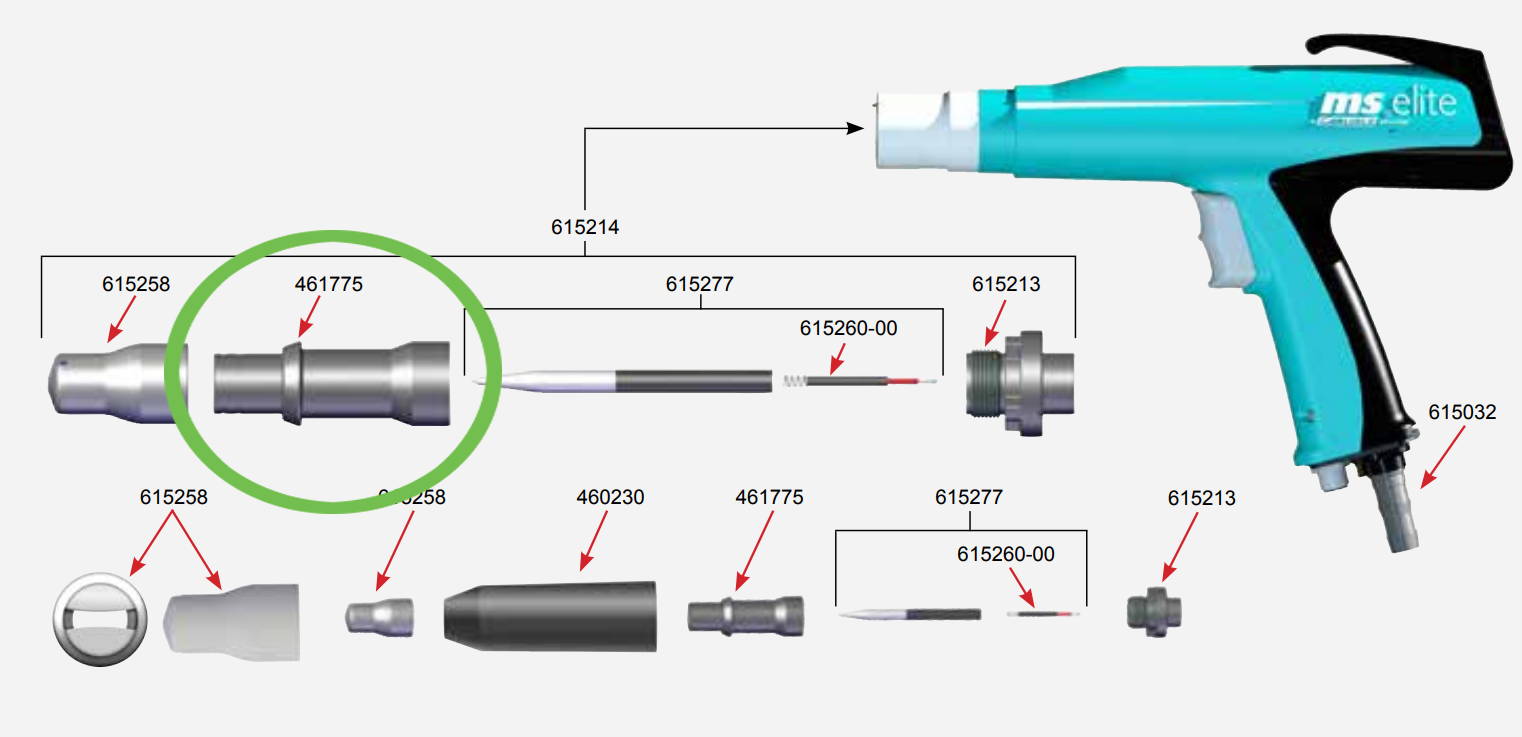 MS Elite M5 Manual Applicator Nozzle Tube - Your Ultimate Powder Spraying Solution