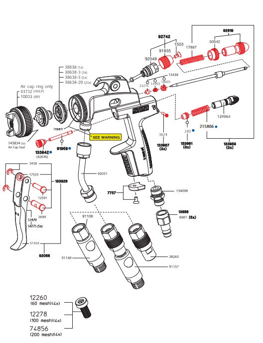 SATAjet 3000 K Specially Treated RP Nozzle Sets - Unleash Perfect Spraying!