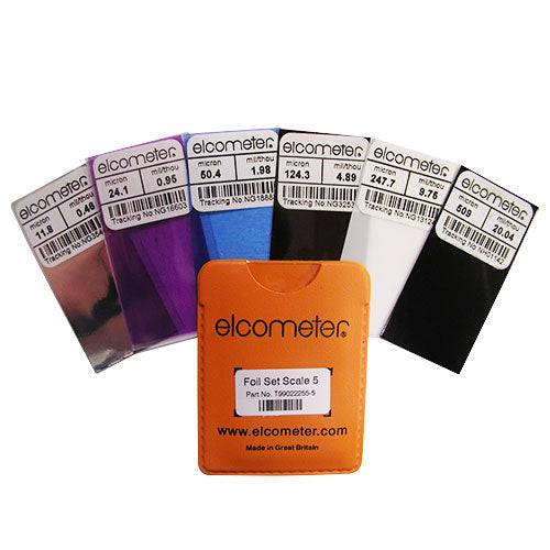 Elcometer Scale 5 Certified Precision Foil Set - Your Ultimate Calibration Solution (T99022255-5C)