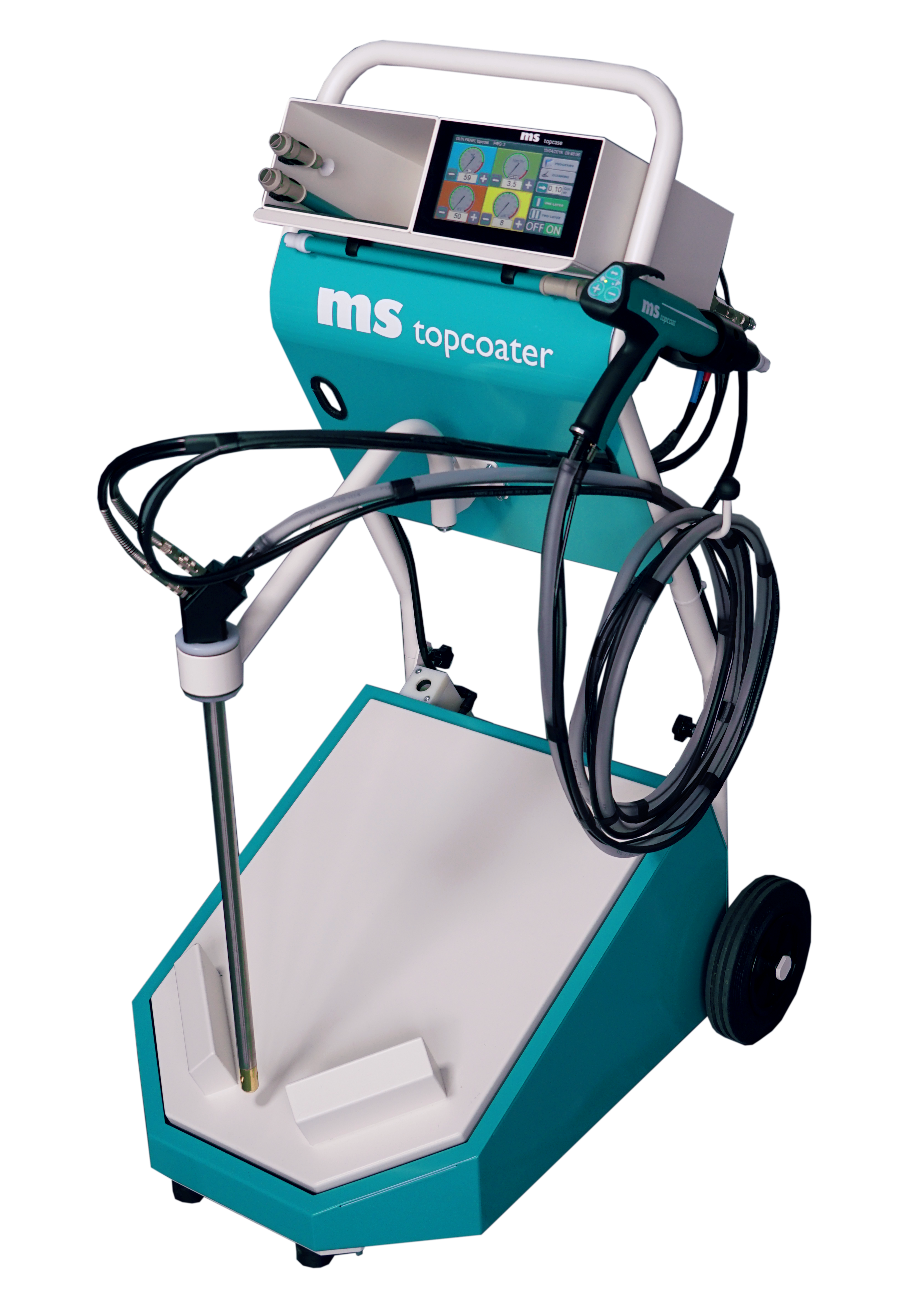 MS Elite Cart Powder Spray System - Single Applicator: Your Ultimate Coating Solution