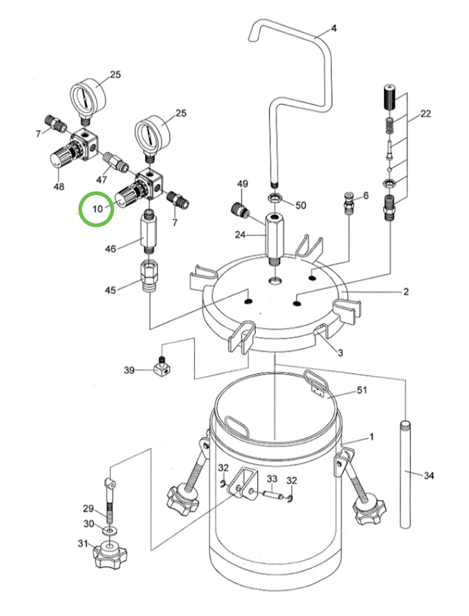 Anest Iwata PET10 - Revolutionary Pressure Regulator for Your Tank