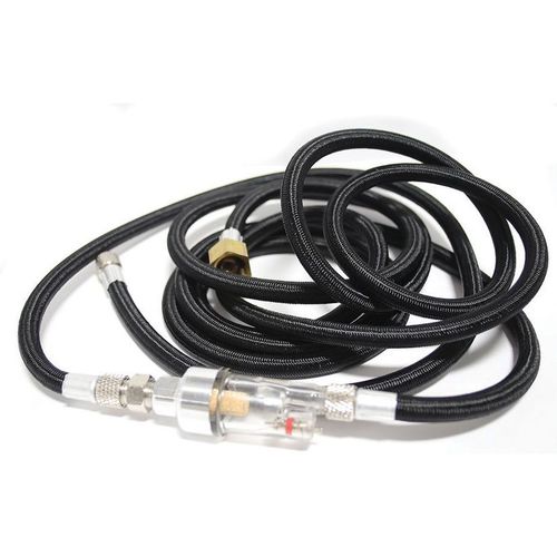 SATAgraph 4 10ft Braided Air Hose with Moisture Trap - Ideal for Airbrushing