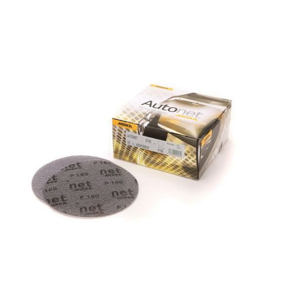 Mirka® Autonet® AE Series 5-Inch P120 Grit Aluminum Oxide Grip-On Sanding Disc - Ideal for Automotive Refinishing