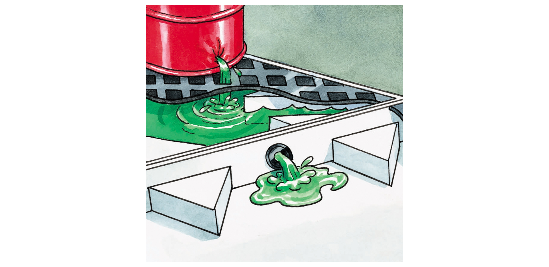 Poly Drip Deck: Hold 1 x 55-Gallon Drum with 11-Gallon Sump Capacity