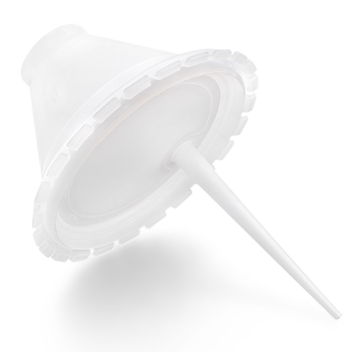 DeVilbiss Snap-N-Flow 15 oz. Lid with 200 Micron Filter - 48 Pack