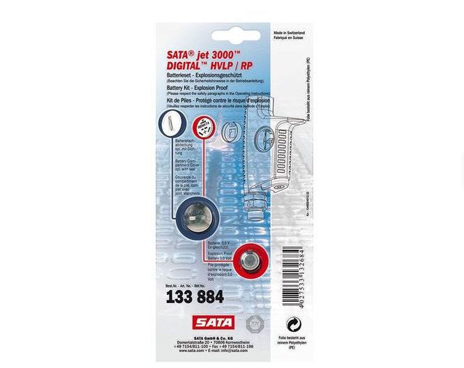 SATAjet 100 B Battery Kit with Cover & Gasket - Premium SATA Solution