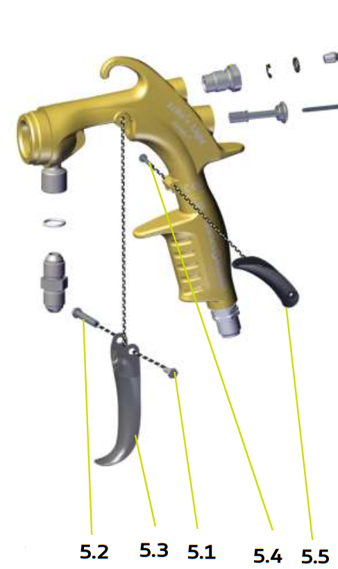 Sames® 129-725-909 Xcite® Light Trigger and Safety Lever - A Must-Have Upgrade!