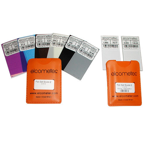 Elcometer Scale 2 Certified Precision Foil Set - The Ultimate Calibration Solution (T99022255 - 2C)