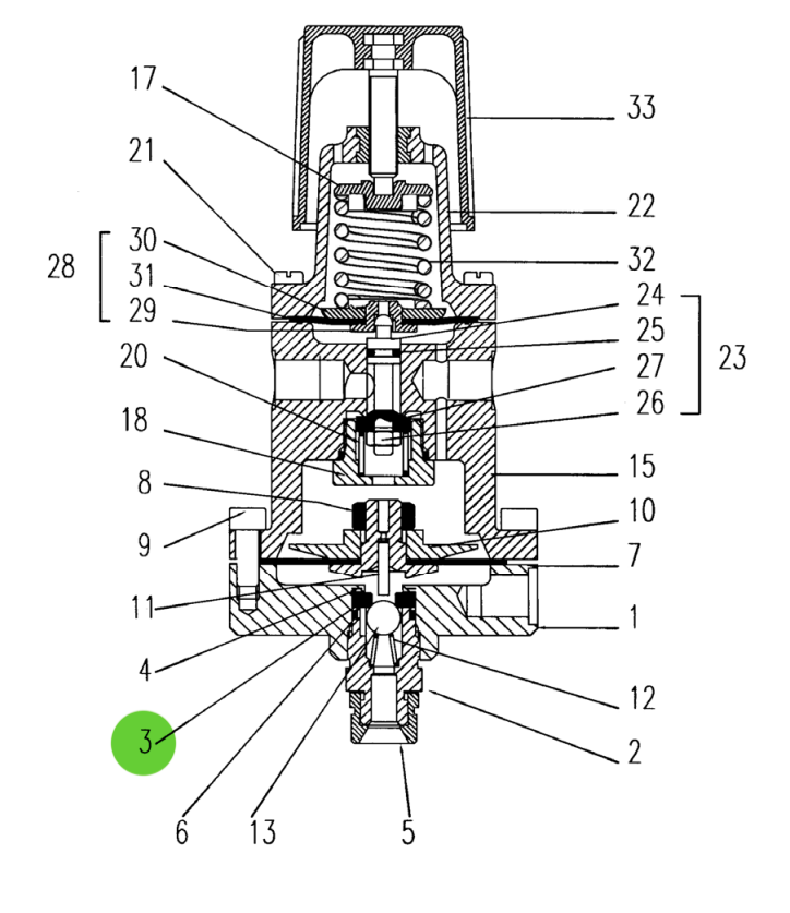 Sames® 055-610-004 Low Pressure Fluid Regulator Seat - Enhance Your Fluid Control!