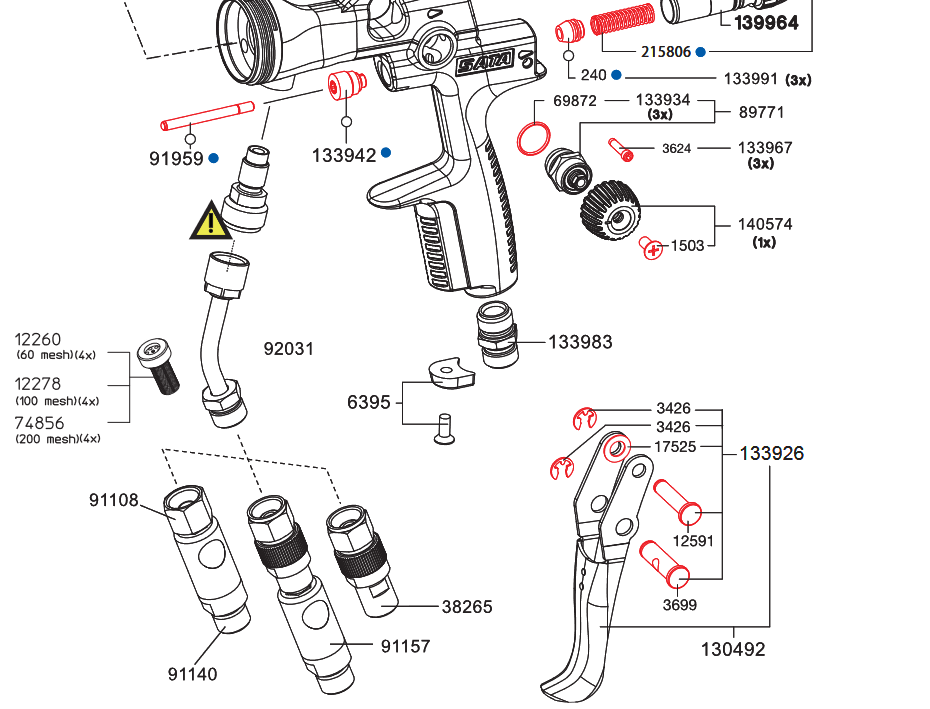 SATAjet 1000 K Specially Treated RP Nozzle Sets - Your Key to Perfect Spraying!