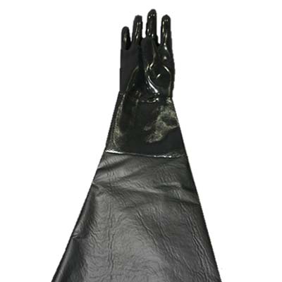 Pirate Brand 1239-70R Right-Handed Glove - 8x31, Ideal for Blast Cabinets