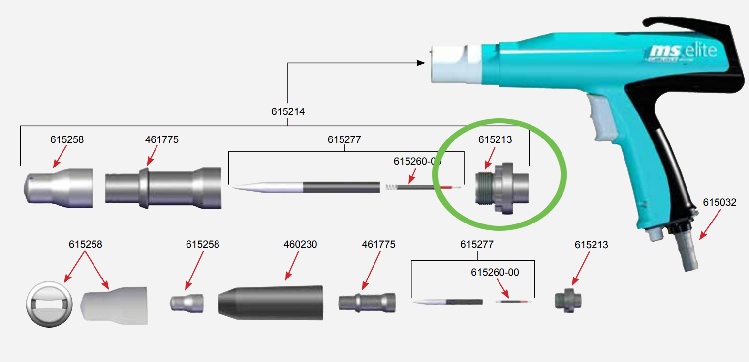 MS Elite M5 Manual Applicator Nozzle Holder - The Ultimate Upgrade (Replaces 615125)