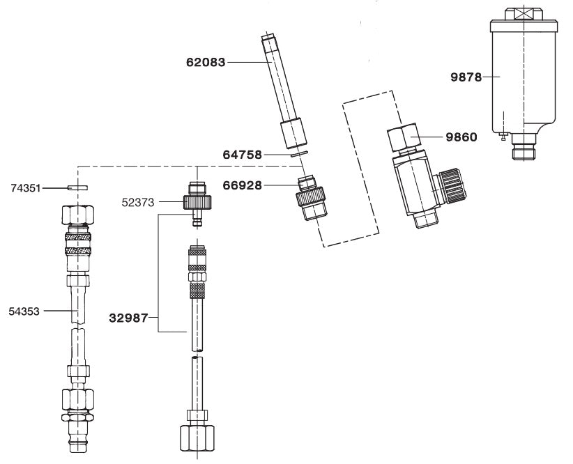 SATAjet 20 B QC Nipple - Genuine SATA Accessory
