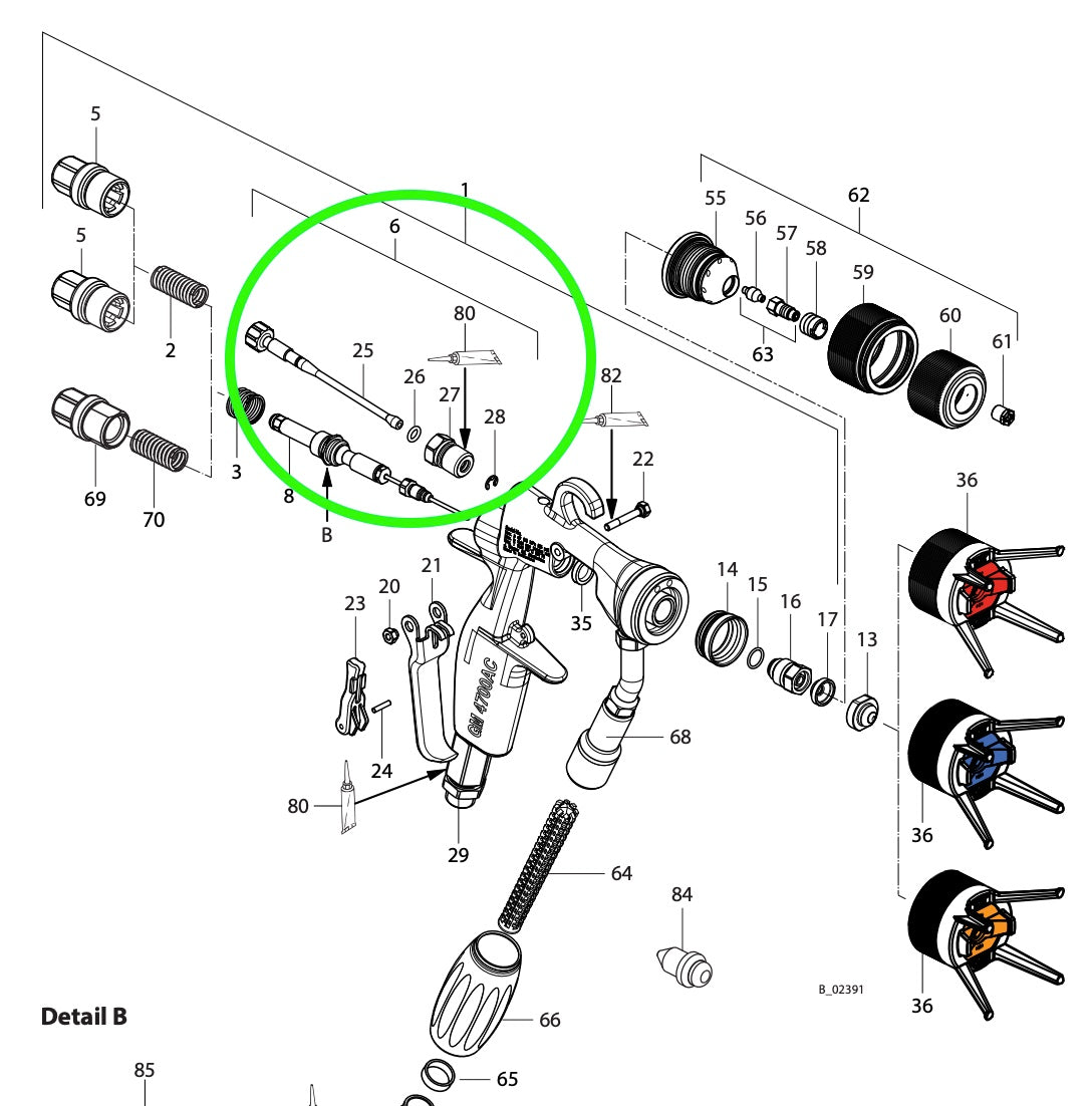 Get Your Wagner Complete Air Tappet for GM 4700AC Air Assist Airless Spray Gun Now!