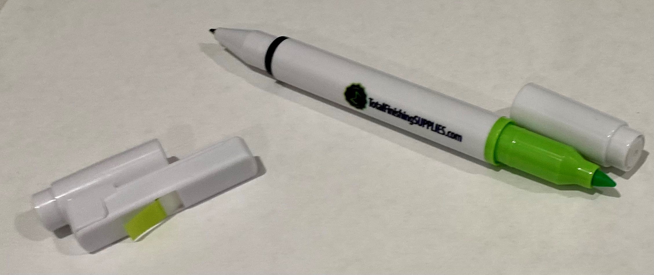 TFS Thrilling Dual Pen/Highlighter with Small Label Dispenser
