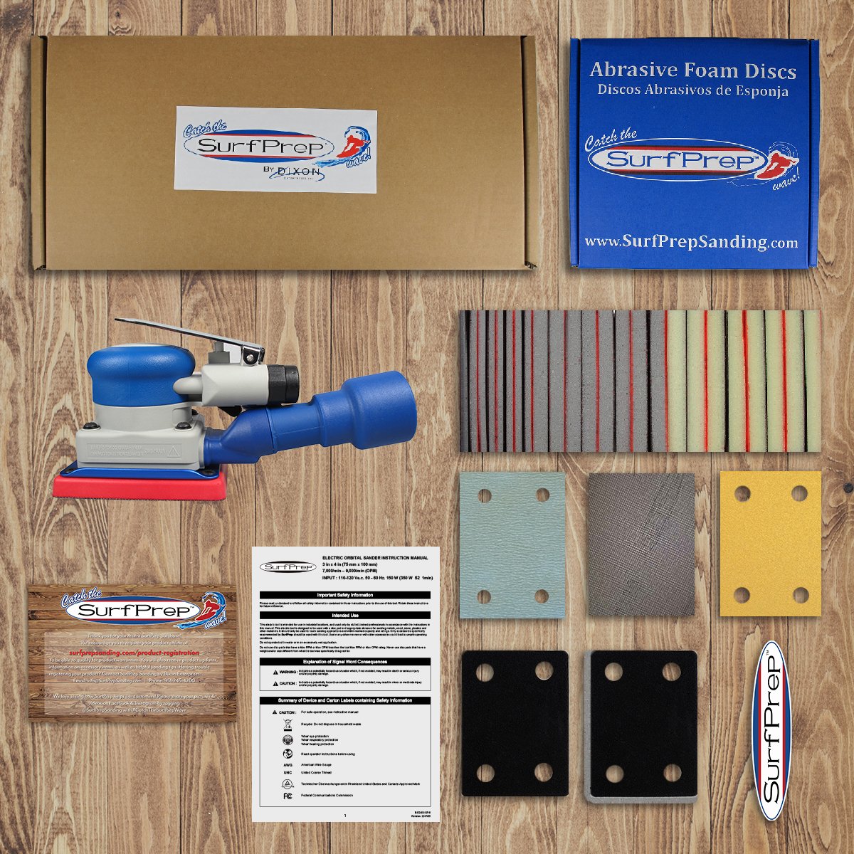 Surfprep 3 x 4 Storm Air ProFoam Sanding System Kits - Your Ultimate Sanding Solution!