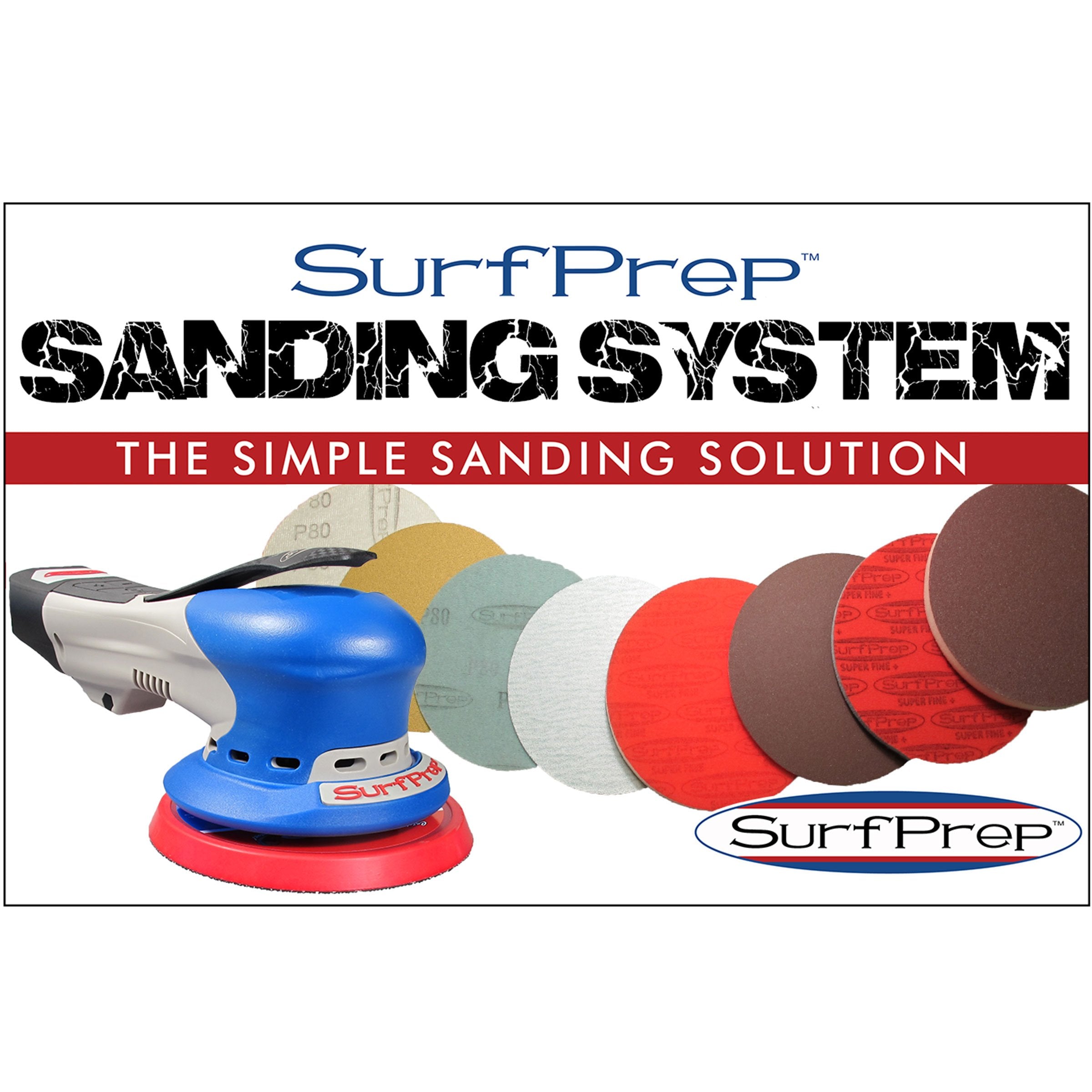 SurfPrep 5' Electric Ray ProFoam Sanding System Kits - Gen 2+ - Your Ultimate Sanding Solution!