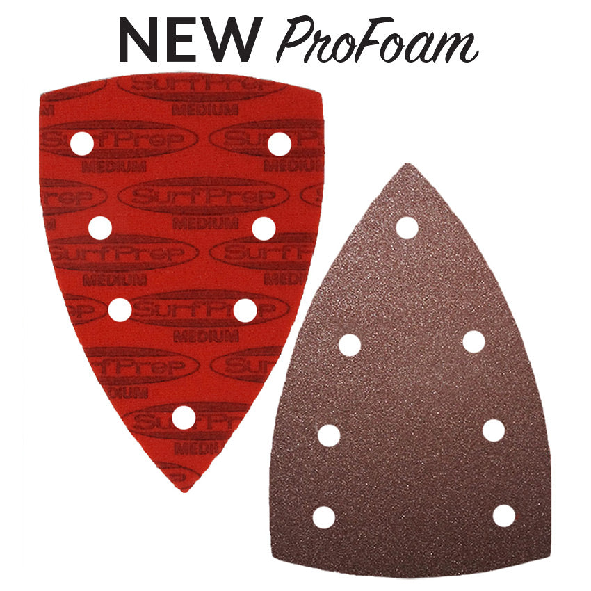 SurfPrep ProFoam Detail Triangle Sanding Pads - The Ultimate Sanding Solution