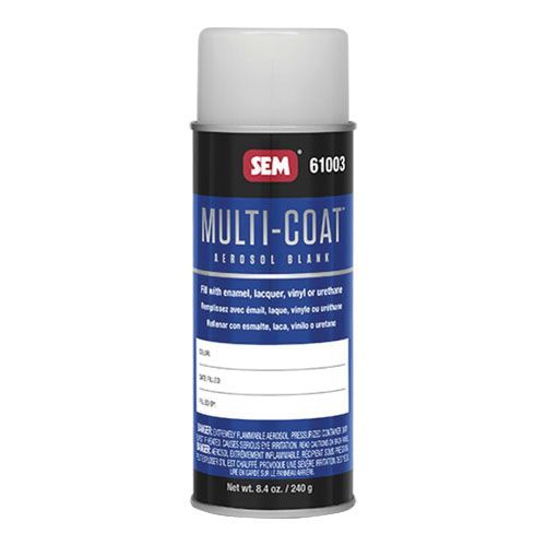 SEM® Multi-Coat™ 61003 16 oz Aerosol Blank - 12 Cans Per Case: Your Ideal Painting Solution!
