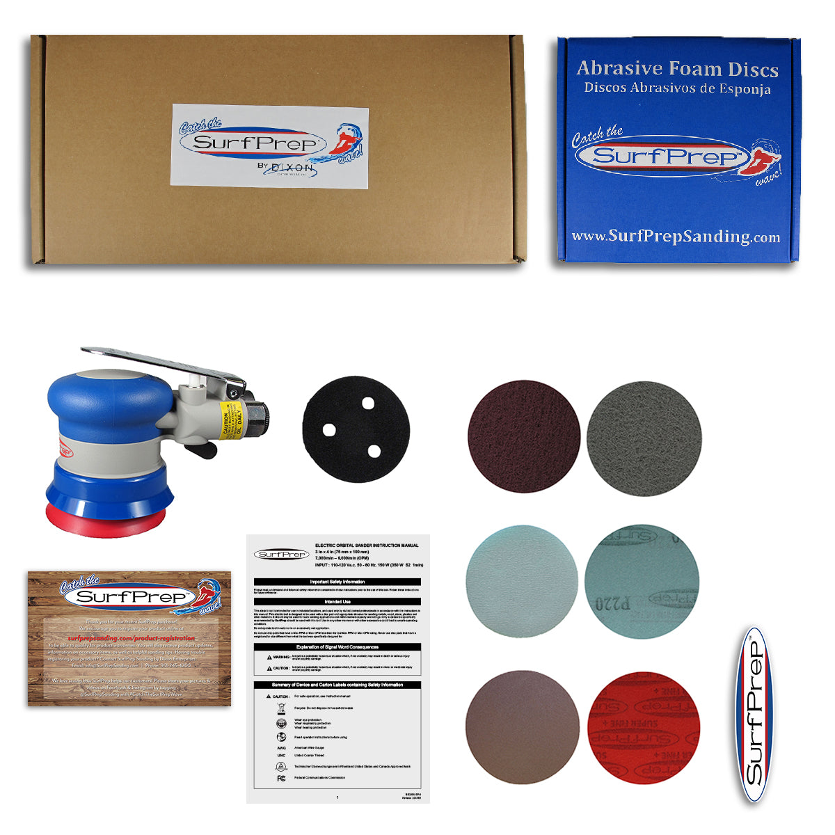 SurfPrep 3' Storm Air Sanding System Kit - Your Ultimate Sanding Solution!