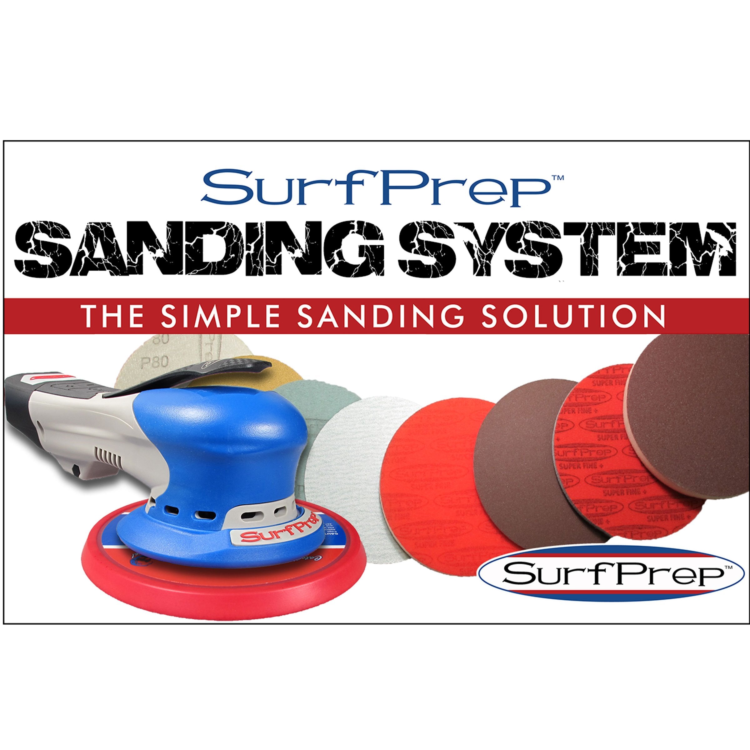 SurfPrep 6' Electric Ray Sanding System Kits - Gen 2+ - The Ultimate Sanding Solution!