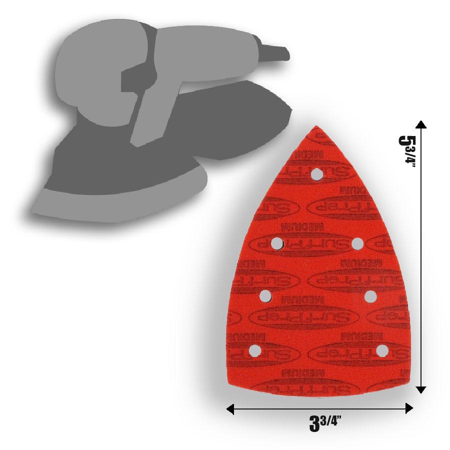 SurfPrep ProFoam Detail Triangle Sanding Pads - The Ultimate Sanding Solution