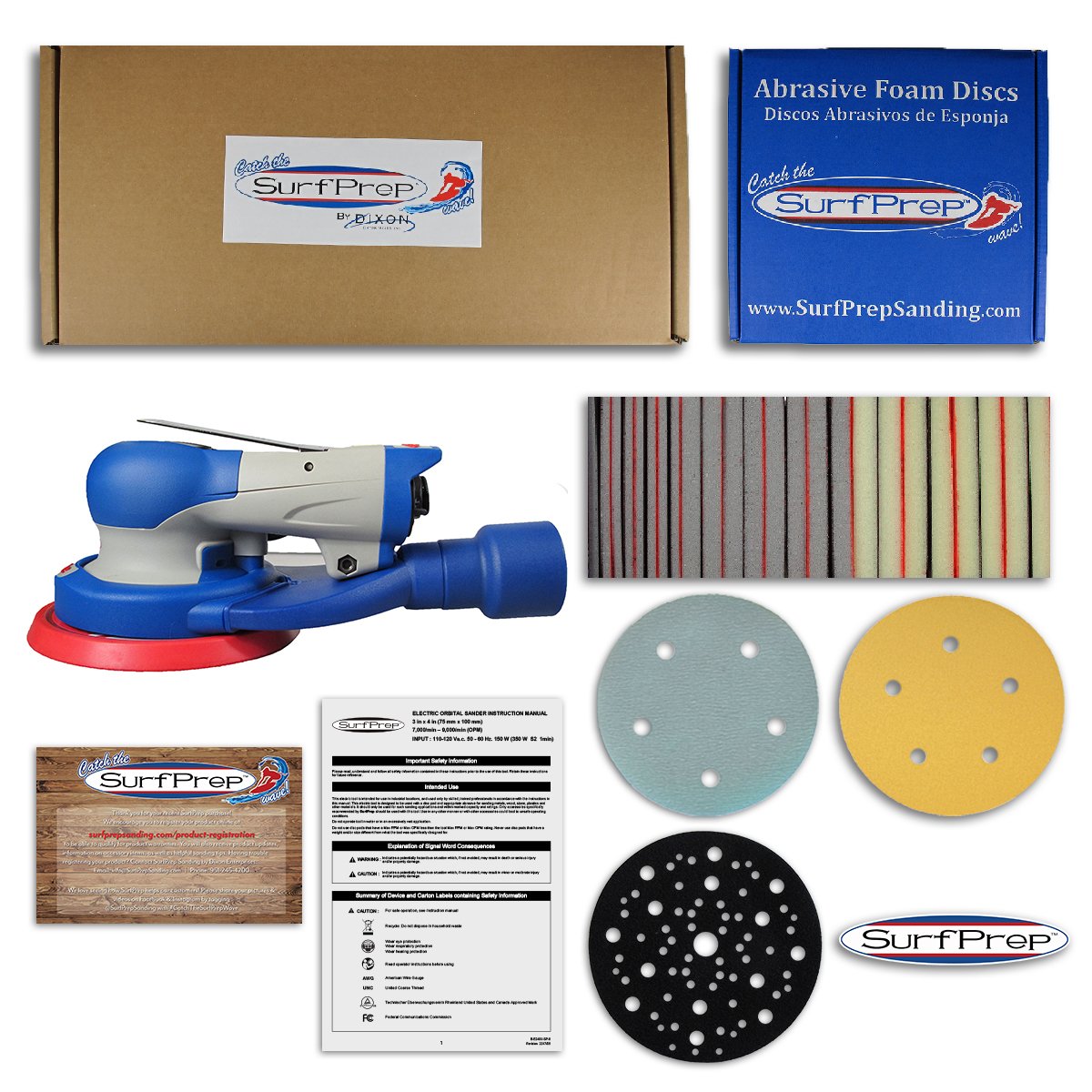 SurfPrep 5' Trident Air ProFoam Sanding System Kits - Your Ultimate Sanding Solution!